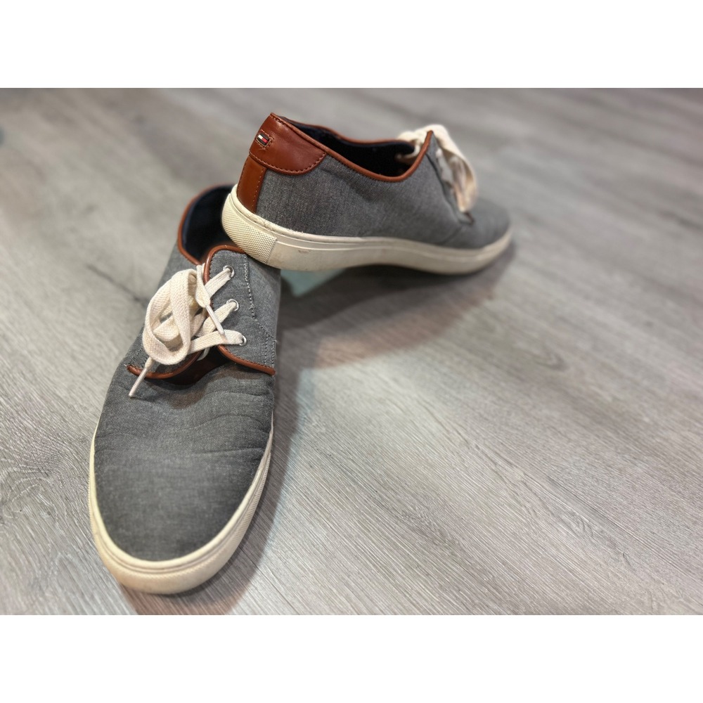 Tommy Hilfiger McKenzie 2 Men's Size 12 Gray Canvas Lace-Up Casual Sneakers